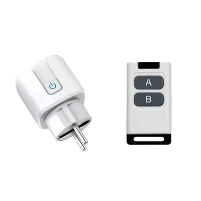 Télécommande Universelle Mini Prises Électriques 433MHZ Rf Prise Intelligente 220V 15A Prises Simples Interrupteur pour Appareil Ménager led de trèfle vert