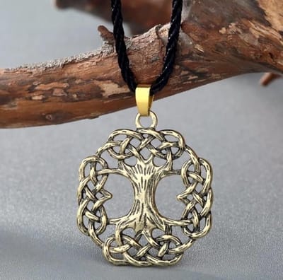Levensboom in Knoop - carnaval - Tree of Life - Yggdrasil - ‎Ketting - Viking - Halloween - Spiritueel - Hanger - Accessoires - Larpcenter.nl - Cadeau - Keltisch- Sieraden