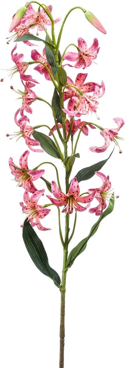 Emerald - Kunstbloem Lelie 80cm zachtroze - Kunstplant voor binnen