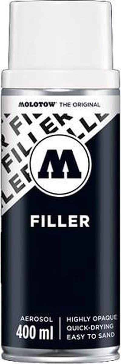 Molotow - Urban Fine Art 400ml Can Special Primer White - Professionele Primer Wit - Primer Voor Vrijwel Alle Ondergronden