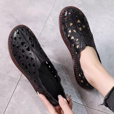 Sandalen Comfortabel Platform Dames Casual Slippers Borduurwerk Ademend Kleurrijk Etnisch Plat Buiten Strand Sandalias Mujer 35 gray