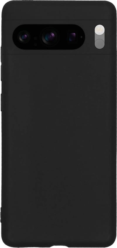 Hoes - Geschikt voor Google Pixel 8 Pro - Sterk & Shockproof - Hoesje Cover - Siliconen Case - Zwart