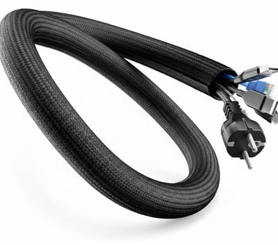 Famanu – Zelfsluitende flexibele kabelgoot 3 meter kabelslang voor strak bureau en werkplek kabelbeh