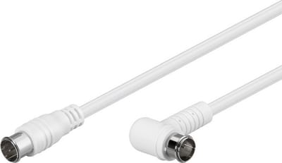 Goobay 67350 coax-kabel 5 meter F plug Wit