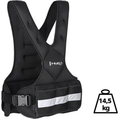 HMS KOR15 - Verstelbaar Gewichtsvest - 14.5KG - Comfortabel - Multifunctioneel