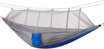 Outdoor hangmat - Kampeer hangmat - Ontspannen buiten - Ultralicht parachute doek - Tot 200 kg - A