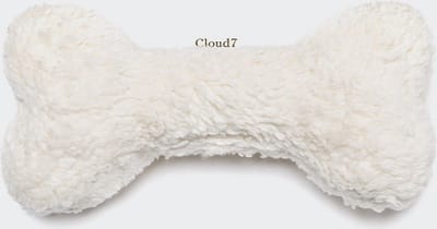Cloud7 Love Bone wit pluche / teddy - Hondenspeelgoed - XS