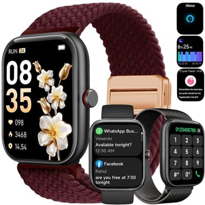 Montre connectée - WENZYLIQUOX - Smartwatch 1,91  - Alexa intégrée - IP68 - SpO2