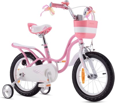Kinderfiets - Jongensfiets Meisjesfiets - Leren Fietsen - Lichtgewicht Staal Frame - 40.6 cm Wielmaat - Roze