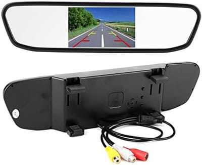 4.3 Inch Auto Achteruitkijkspiegel Monitor met HD Camera en 8 LED's