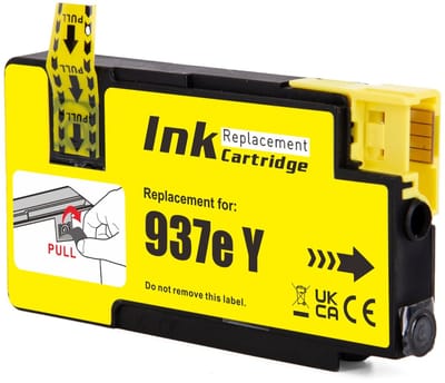 Inktcartridge geschikt voor HP 937e XL | 1x Geel geschikt voor HP 937 EvoMore - 937e - HP OfficeJet Rro 9110b - 9130b - 9120b - 9117b