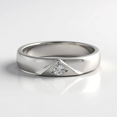 Cavill - Zilveren ring - 925 Sterling Zilver - Cambodjaanse Zirkoon 0,098 ct - Rond Slijpsel - Modern Minimalistisch Design - Damesring