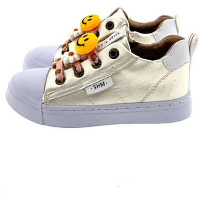 Shoesme Sh26s006 Sneakers Meisjes - Leren Sneaker - Wit - Maat 22
