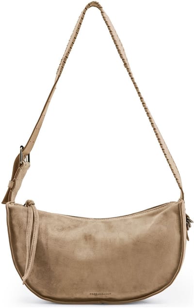 FREDsBRUDER Leren schoudertas Whipstitch Soul Collection Hobo Bag Dark Sand beige