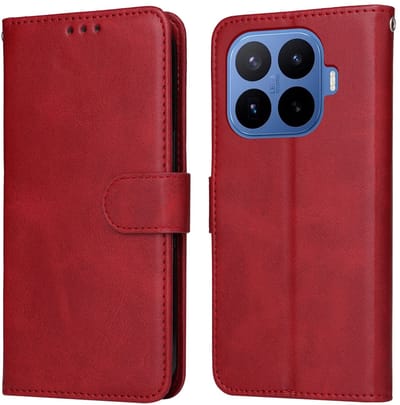 Coverup Hoesje - Geschikt voor Xiaomi 17T Pro Hoesje - Coverup Book Case - Rood