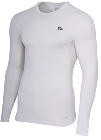 Donnay - Baselayer Longsleeve - Thermo/Sportshirt - Heren - White (001) - maat 3XL