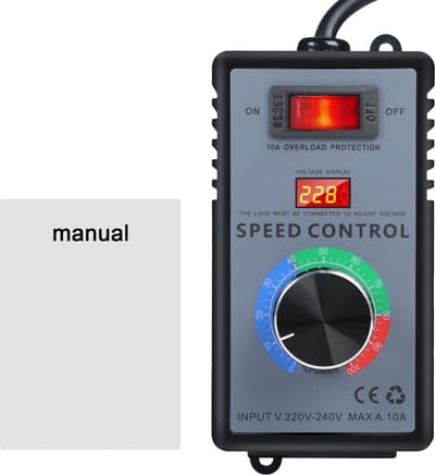 Spanningsregelaar - AC 220V 10A 4000W - Toerental regelaar - Temperatuur Motor Ventilator Snelheidscontroller - Motortoerentalregelaar - Dimmer - Motor spanningsregelaar