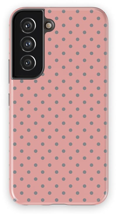 Polka Dots Hoesje Samsung Galaxy S22 | Geschikt Voor Mag | Stippen Design Backcover Samsung Galaxy S22 Soft Grey Dots