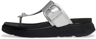 Fitflop Gen-FF gesp sandalen in zilver leer
