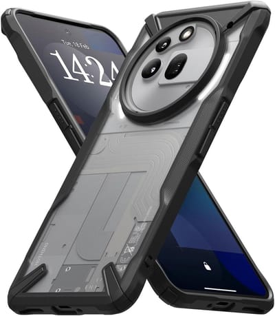 Ringke Fusion X | Hoesje Geschikt voor Nothing Phone (3a) Pro | Back Cover | Militaire Standaard | Zwart
