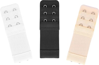 3 Stuks Bh Verlengingen voor Vrouwen, 2 Haakjes, 3 Rijen, Rekbare Bh Band voor Comfort en Pasvorm