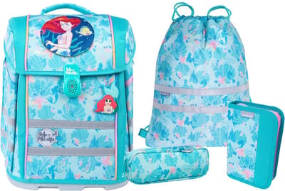McNeill Schooltas Ergo Perfecto Disney Schoolbag Set 5-delig Arielle Turquoise