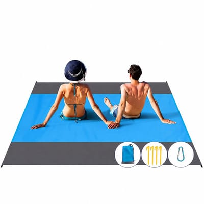 Stranddeken Waterdicht & Zandvrij - Extra Groot Lichtgewicht Picknickkleed - voor Strand, Reizen, Kamperen, Wandelen - 200*140cm - 1 Stuk