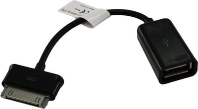Samsung 30-pins naar USB-A OTG adapter voor Samsung Galaxy Tab en Galaxy Note tablets - 0,10 meter
