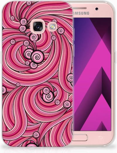 TPU Hoesje voor Samsung Galaxy A3 2017 Hoesje maken Swirl Pink