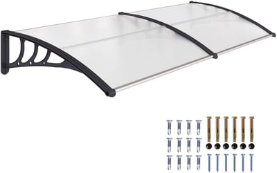 4goodz Deurluifel Afdak 75x195x23 cm met UV- Regen- en Zonbescherming