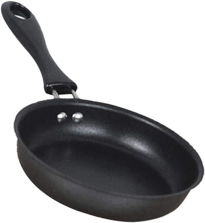 Koekenpan - Koekenpan Koekenpan - Ontbijt Bakken - Niet-klevend oppervlak - 12 cm - Zwart