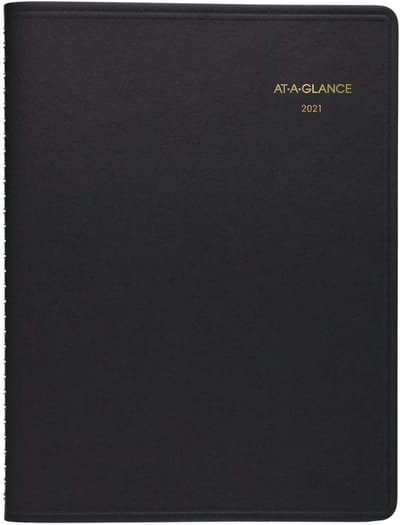 Afsprakenboek Twee Personen - Dagelijkse Planner - Gezamenlijk Plannen - Twee Gelineerde Kolommen - 20 x 29 cm - Zwart