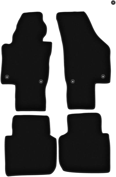 BASIC zwarte veloursmatten voor: Volkswagen Passat B6 / B7 USA sedan, stationwagen (2005-2014)