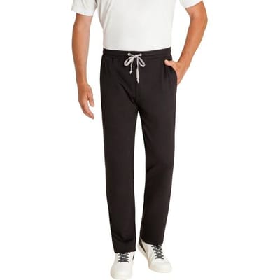 Comfortabele heren joggingbroek zwart - Zwart - Maat - 48