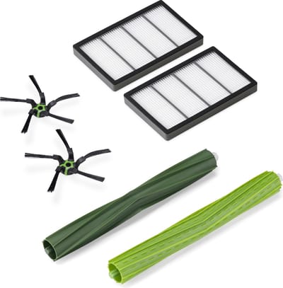 kwmobile set vervangende delen robotstofzuiger - Compatibel met iRobot Roomba s9/s9+ - 2x filter, 2x hoofdborstel, 2x zijborstel