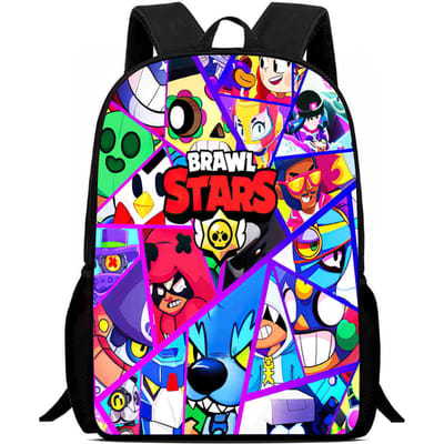 Sac à dos Brawl Stars Impression Haute Définition Multifonctionnel Léger red