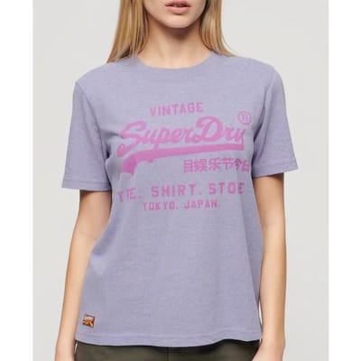 Superdry - Vintage logo Heritage relaxed T-shirt - Dames - T-shirts