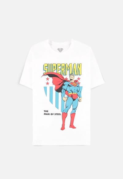 DC Comics Superman - The Man Of Steel Heren T-shirt - S - Wit