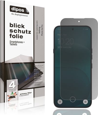 dipos – Matte Privacy Screenprotector geschikt voor Nothing Phone 4a Pro | Anti-Spy Beschermfolie