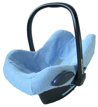 Maxi Cosi hoes badstof – wasbaar & ademend – past op CabrioFix, Pebble, Citi – groep 0+ autostoel – Wallabiezzz Lichtblauw