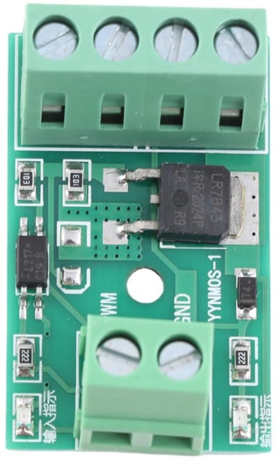 Dailygoody - Modulo Driver - PWM Sturing - Hoge Capaciteit - 3-20V Aansluitingen - 10A Stroom - Perfect voor 3D-printers - Compact Model