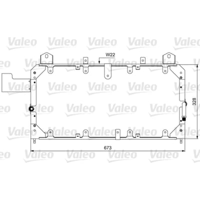Condensator, airconditioning VALEO 814062