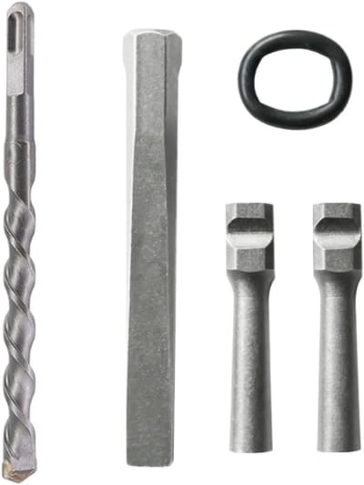 Steensplijtwig Set - Steenbeitel Gereedschap - Beton Snijden - Robuuste Volledig Metalen Structuur - 20 cm - Grijs