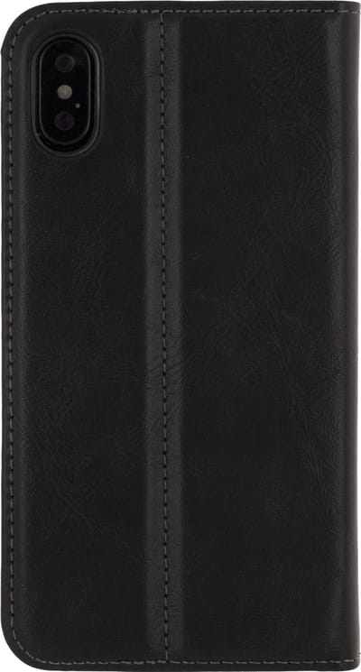 Mobilize Telefoonhoesje geschikt voor Apple iPhone X Hoesje | Mobilize Premium Gelly Bookcase | Pasjeshouder voor 1 Pasje | Telefoonhoesje voor Pinpas / OV Kaart / Rijbewijs - Zwart