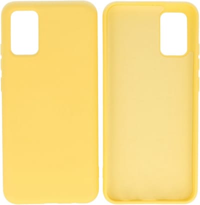 Hoesje Geschikt voor de Samsung Galaxy A02s - Fashion Color Backcover Telefoonhoesje - Geel