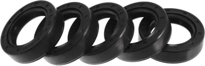 Dubbele Lip Olieafdichting 30x45x12mm - Hoge Druk Rubber NBR, Roterende Veerstalen Afdichtingsring, 5 Stuks voor Diverse Toepassingen