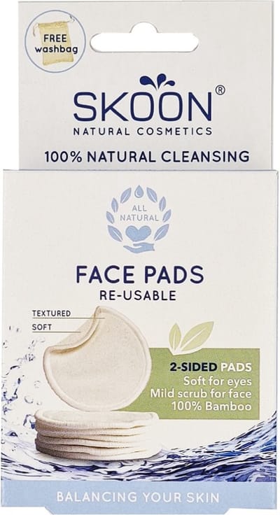 Skoon Face pads re-usable 2 sided 7 Stuks