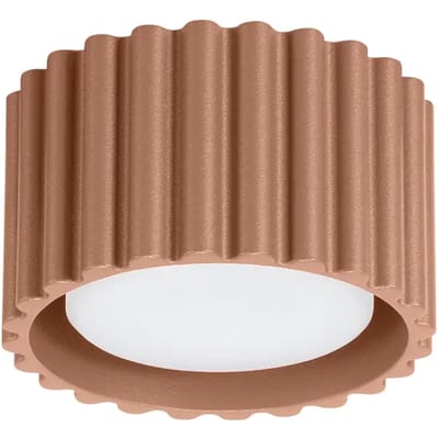 Sollux Lighting Plafondlamp Aura - Gx53 - mokka - aluminium - 10x10x6cm