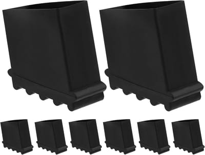 Ladder Voetjes - Antislip Pads - Veilig Klussen - Duurzaam Rubber - 5x5x2.5cm - Zwart