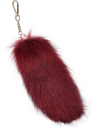Vossenstaart - Milieuvriendelijke bonthanger - Bontaccessoire - Tashanger voor dames - Autosleutelhanger -20cm -Kleur 12